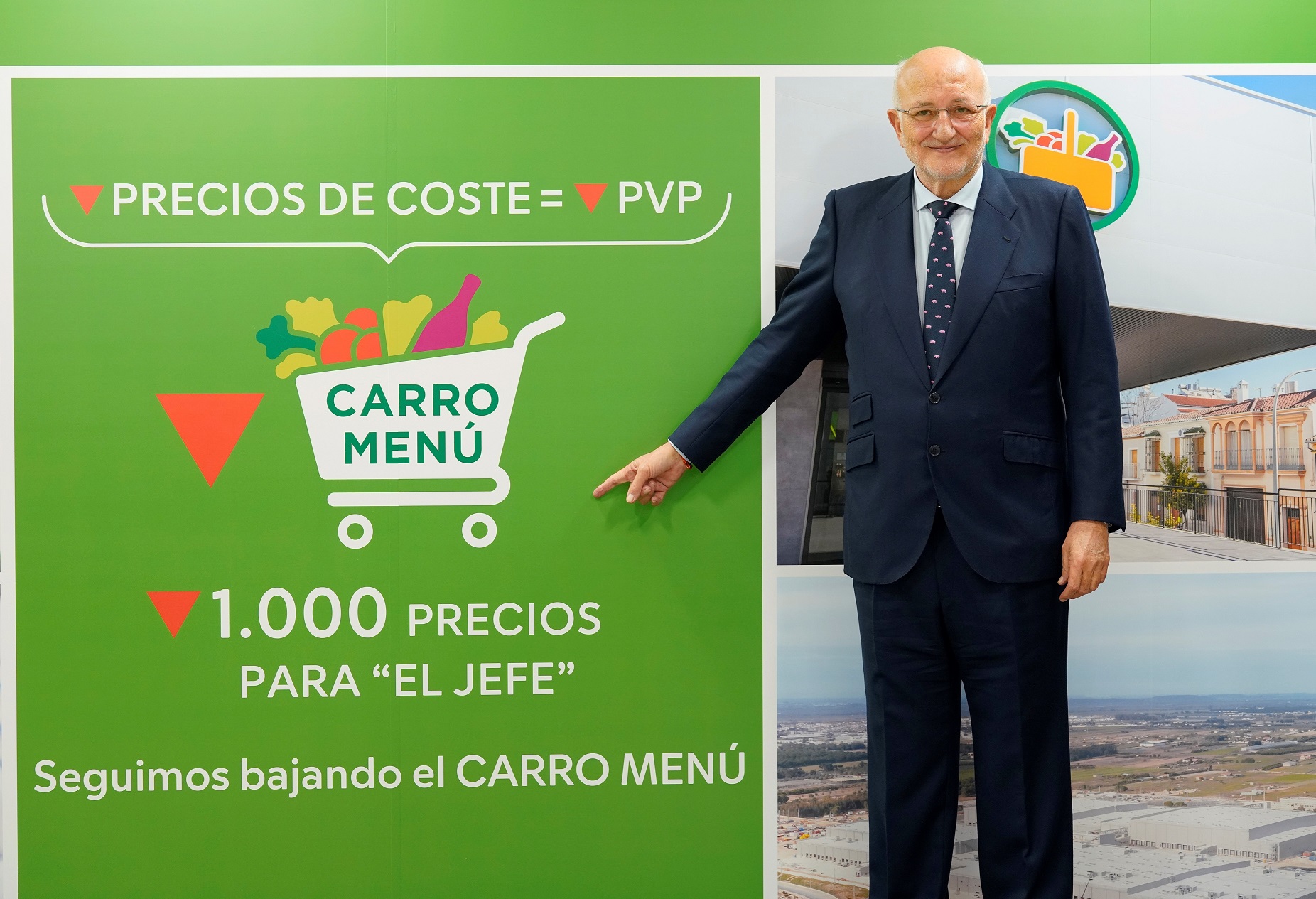 Juan Roig, Presidente da Mercadona, após a Conferência de Imprensa 2023